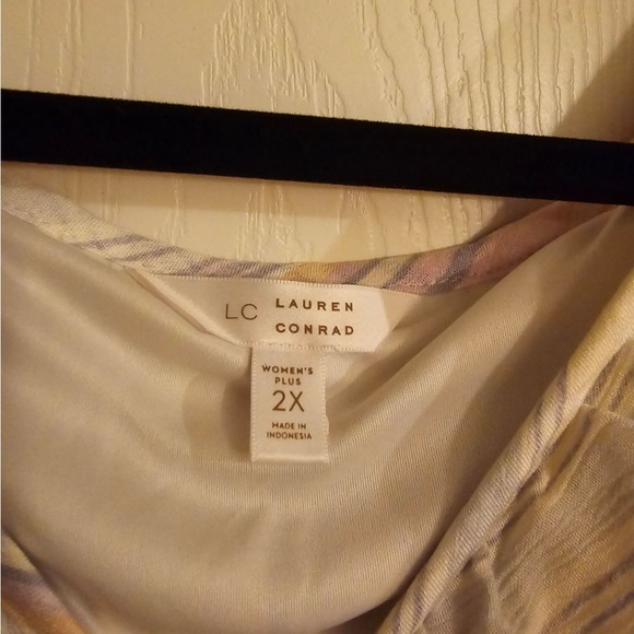 LC Lauren Conrad New striped rayon tie side dress - Picture 5 of 10